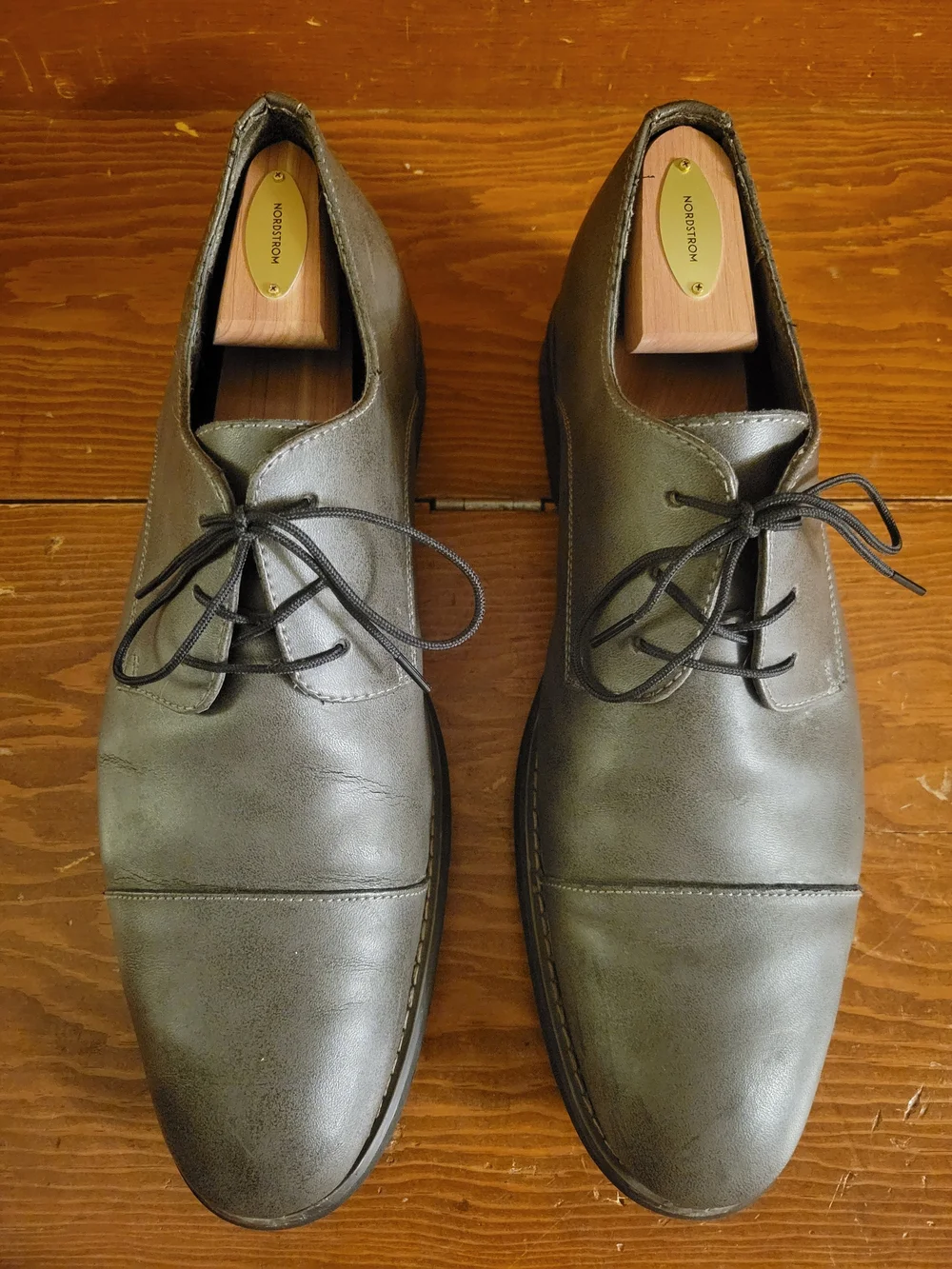 Gray Men's Original Penguin Brad Cap-Toe Oxford Dress Shoes